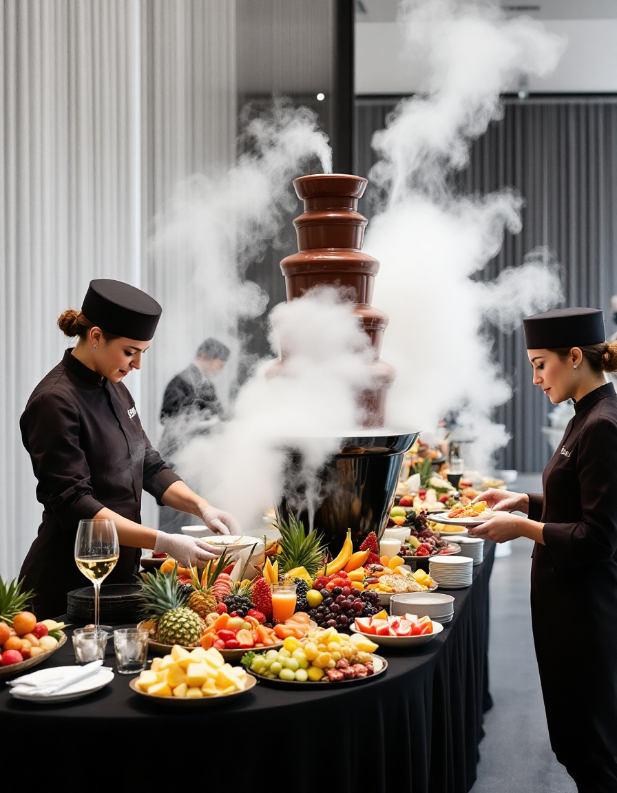 Fruitpresentatie voor kinderfeestje of bedrijfsfeest