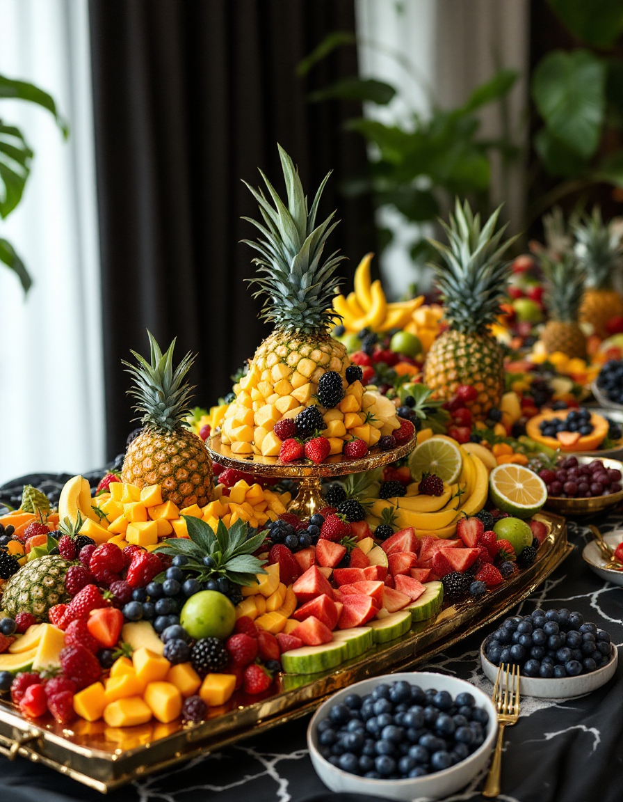 royale fruitbuffet voor bruiloft