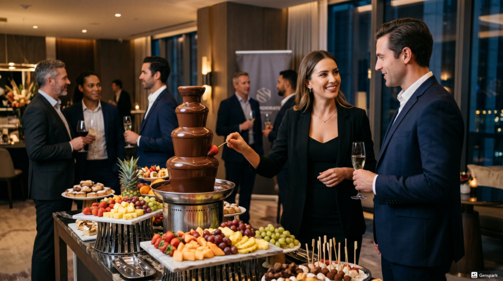 Chocoladefontein huren voor bedrijfsfeest