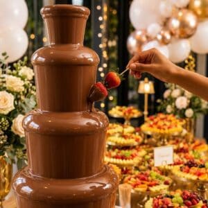 Chocoladefontein op je bruiloft
